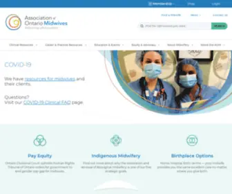 Aom.on.ca(Ontario Midwives) Screenshot