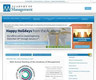 Aom.org(The Academy of Management) Screenshot