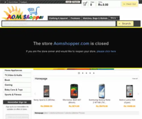 Aomshopper.com(Aswin Online Shop) Screenshot