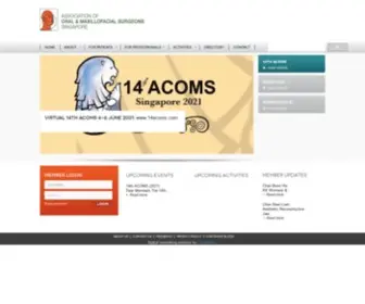 Aomss.org.sg(Association OMS Singapore) Screenshot