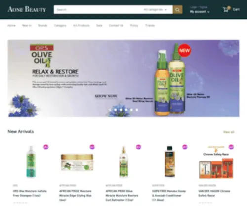 Aonebeauty.com(Canada's Online Beauty Store) Screenshot