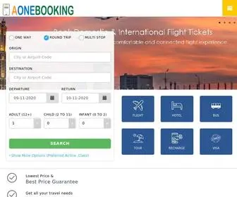 Aonebooking.com(Flights) Screenshot