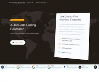 Aonecode.com(AOneCode Coding Bootcamp) Screenshot