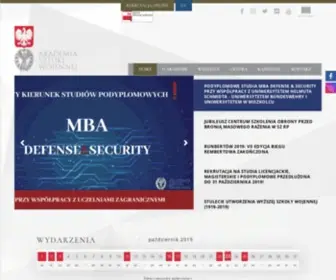 Aon.edu.pl(Akademia Obrony Narodowej (AON)) Screenshot