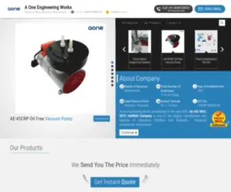 Aoneengg.co.in(A One Engineering Works) Screenshot