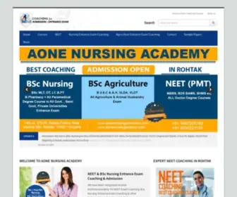 Aonenursingadmission.com(Aone Nursing Admission Coaching) Screenshot