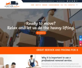 Aoneperthmovers.com.au(A One Perth Movers) Screenshot