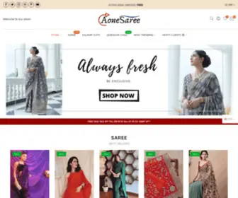 Aonesaree.in(Create an Ecommerce Website and Sell Online) Screenshot