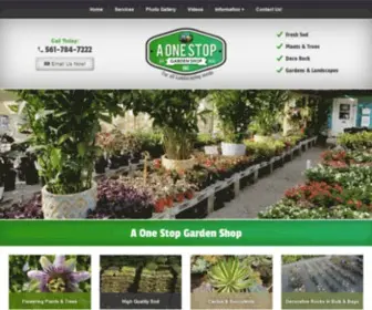 Aonestopgardenshop.com(A One Stop Garden Shop) Screenshot