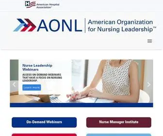 Aonl.org(Nurse Leaders) Screenshot