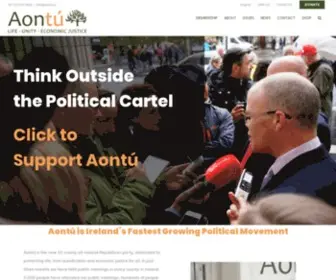 Aontu.ie(Aontú) Screenshot