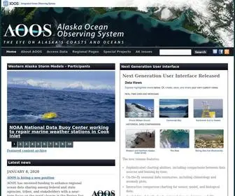 Aoos.org(Alaska Ocean Observing System) Screenshot