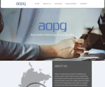 Aopg.net(Asia Online Publishing Group) Screenshot