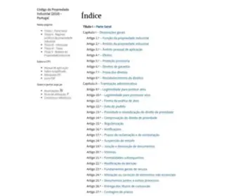 Aopi.pt(Código da Propriedade Industrial) Screenshot