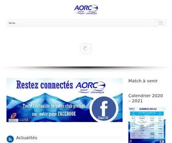 Aorc.fr(Anglet Olympique Rugby Club) Screenshot