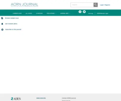 Aornjournal.org(Aornjournal) Screenshot