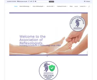 Aor.org.uk(Association of Reflexologists Home) Screenshot