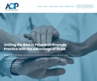 Aorthopartners.com(American Orthopedic Partners) Screenshot