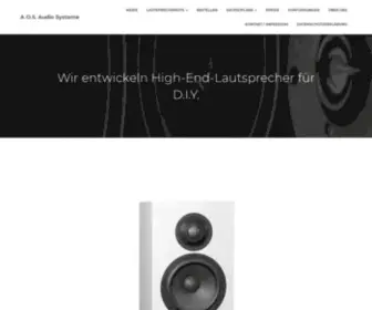 Aos-Lautsprecher.de(Audio Systeme) Screenshot