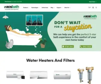Aosbath.com(AOS Bath Singapore) Screenshot