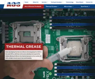 Aosco.com(AOS Thermal Compounds) Screenshot