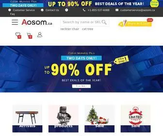 Aosom.ca(Leading Online Shopping Canada Free Shipping) Screenshot