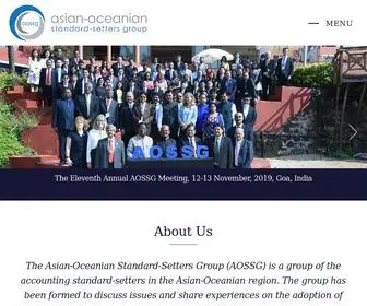 Aossg.org(Asian-Oceanian Standard-Setters Group (AOSSG)) Screenshot