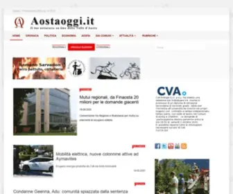 Aostaoggi.it(Quotidiano on line della Valle d'Aosta) Screenshot
