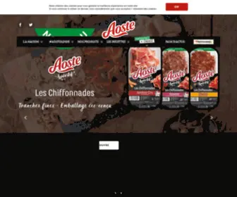 Aoste.fr(Jambon cru et charcuterie Aoste) Screenshot