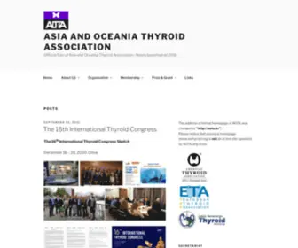 Aota.kr(Official Site of Asia and Oceania Thyroid Association) Screenshot