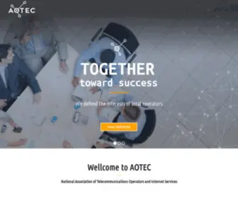 Aotec.es(Asociación Nacional de Operadores de Telecomunicaciones y Servicios de Internet) Screenshot