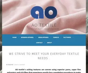 Aotex.com(AO TEXTILE) Screenshot