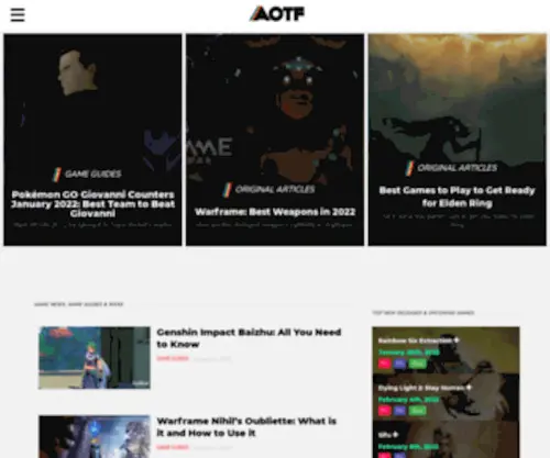 Aotf.com(Aotf) Screenshot
