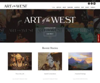 Aotw.com(Art of the West Magazine) Screenshot