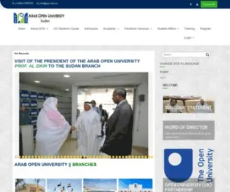 Aou.edu.sd(The Arab Open University (AOU)) Screenshot