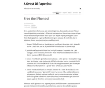 Aovestdipaperino.com(A Ovest Di Paperino) Screenshot