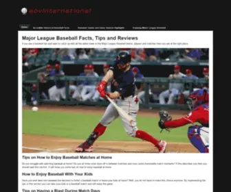 Aovinternational.com(Major League Baseball Facts) Screenshot