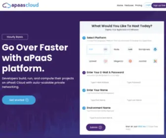 Apaascloud.io(Go Over Faster with aPaaS platform) Screenshot