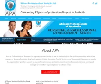 Apaau.com(African Professionals of Australia Ltd) Screenshot