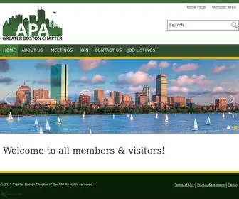 Apaboston.org(Greater Boston Chapter) Screenshot