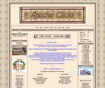 Apacheclicks.info(Apacheclicks info) Screenshot