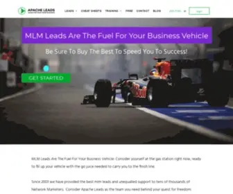 Apacheleads.com(MLM Leads) Screenshot