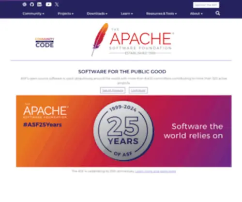 Apache.org(The Apache Software Foundation) Screenshot