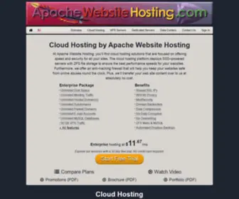 Apachewebsitehosting.net(Cloud Site Hosting by Apache Website Hosting) Screenshot