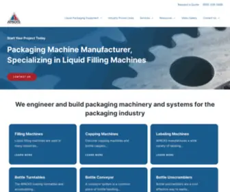 Apackaging.com(Filling Machine) Screenshot