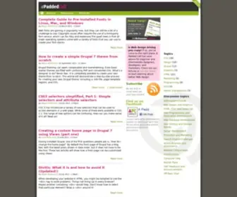 Apaddedcell.com(Learn web design) Screenshot