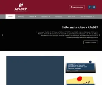 Apadep.org.br(APADEP Associação Paulista de Defensores Públicos) Screenshot