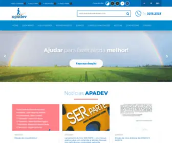 Apadev.org.br(Associação dos Pais e Amigos dos Deficientes Visuais) Screenshot