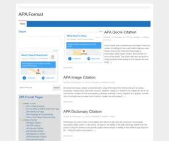 Apaformat.org(APA Format) Screenshot