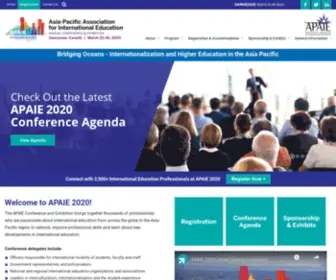 Apaie2020.org(The APAIE 2020 Conference and Exhibition) Screenshot